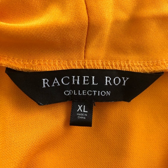 Rachel Roy Orange V-Neck Blouse - Picture 5 of 7